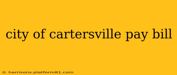 city of cartersville pay bill