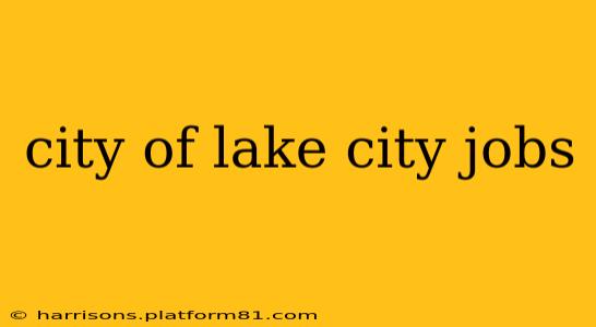 city of lake city jobs