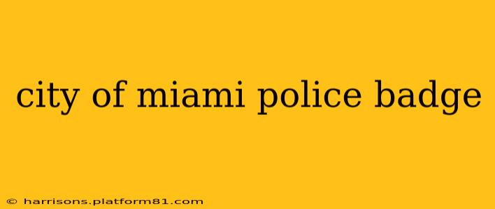 city of miami police badge