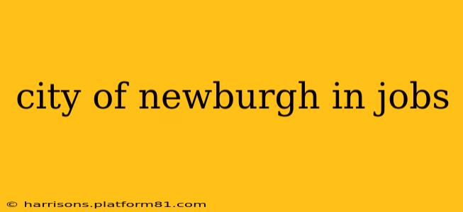 city of newburgh in jobs