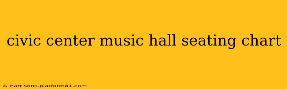 civic center music hall seating chart