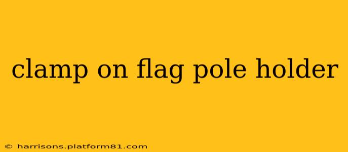 clamp on flag pole holder