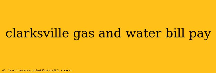 clarksville gas and water bill pay