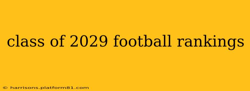 class of 2029 football rankings