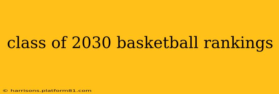 class of 2030 basketball rankings
