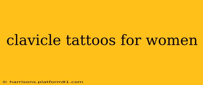 clavicle tattoos for women