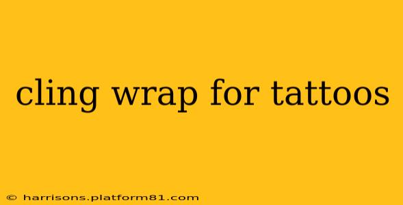 cling wrap for tattoos
