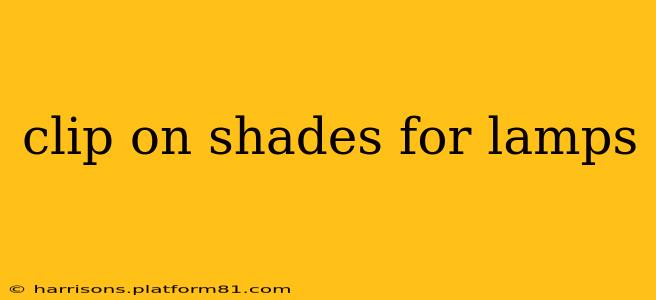 clip on shades for lamps