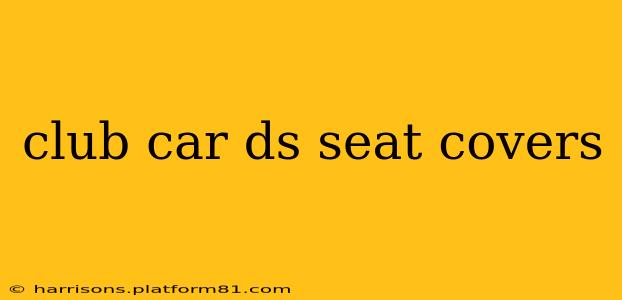club car ds seat covers