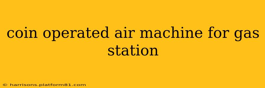 coin operated air machine for gas station