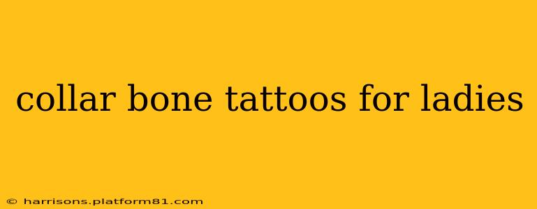 collar bone tattoos for ladies