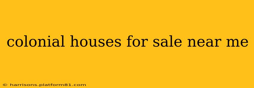 colonial houses for sale near me