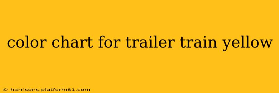 color chart for trailer train yellow