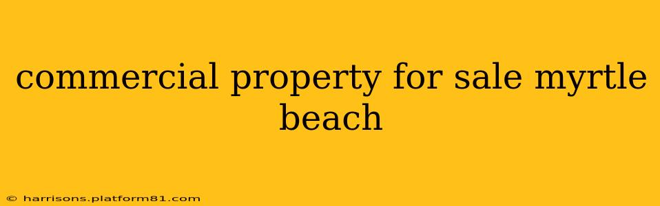 commercial property for sale myrtle beach