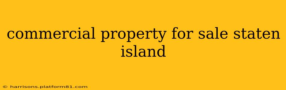 commercial property for sale staten island
