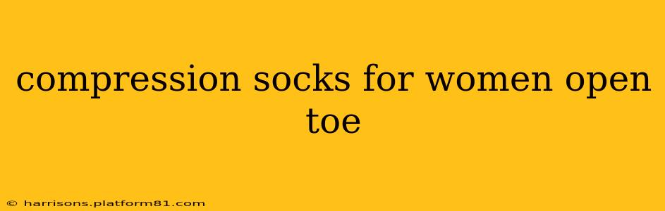 compression socks for women open toe