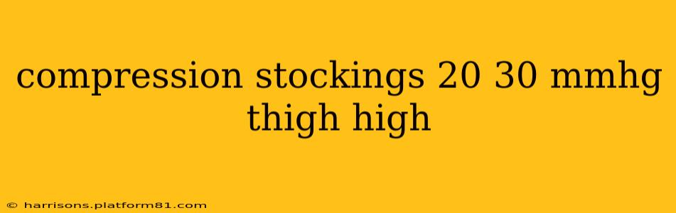 compression stockings 20 30 mmhg thigh high