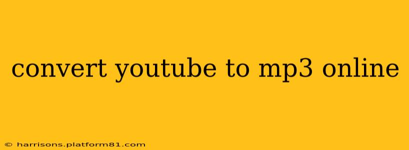 convert youtube to mp3 online
