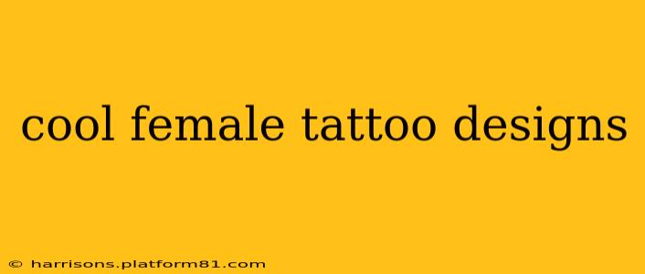 cool female tattoo designs