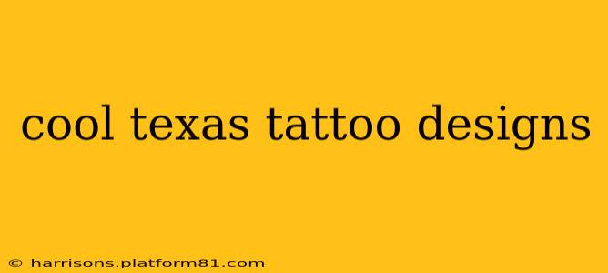 cool texas tattoo designs