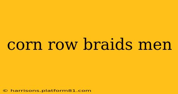 corn row braids men