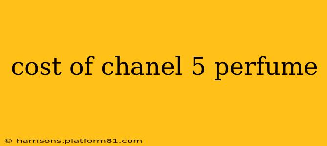cost of chanel 5 perfume