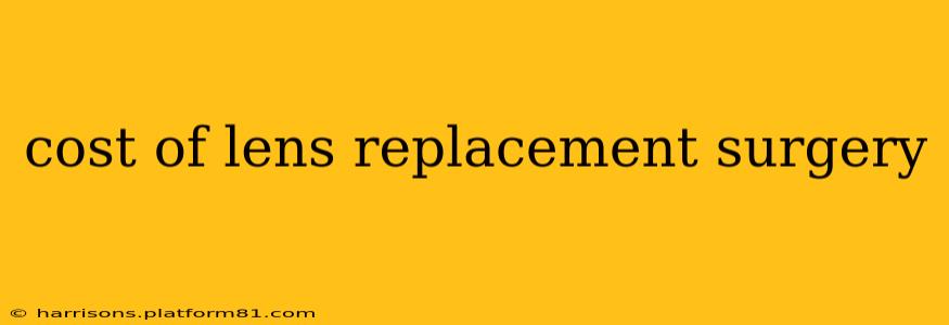 cost of lens replacement surgery