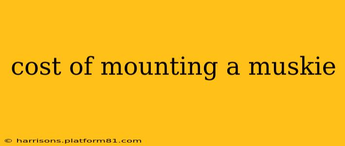 cost of mounting a muskie
