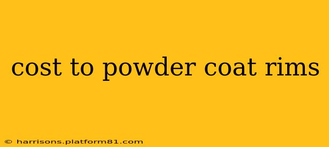 cost to powder coat rims