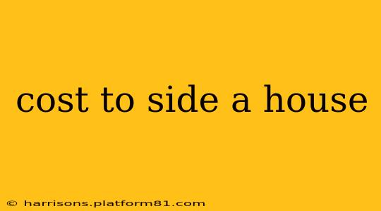 cost to side a house