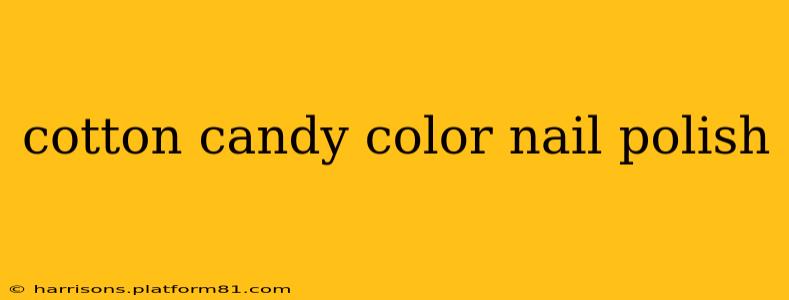cotton candy color nail polish