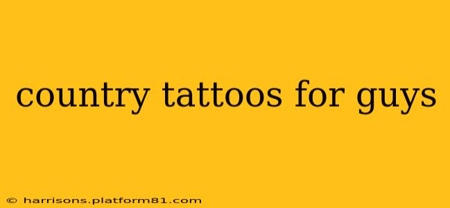 country tattoos for guys