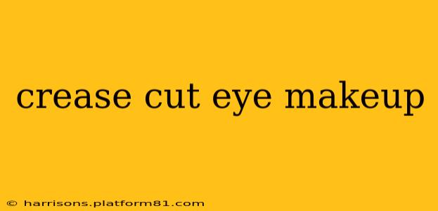 crease cut eye makeup