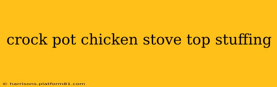 crock pot chicken stove top stuffing