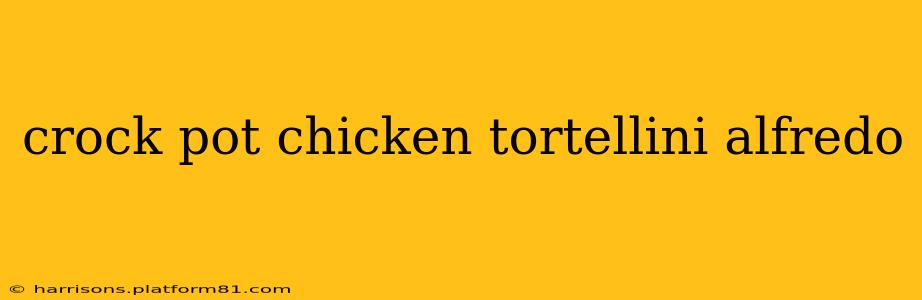 crock pot chicken tortellini alfredo