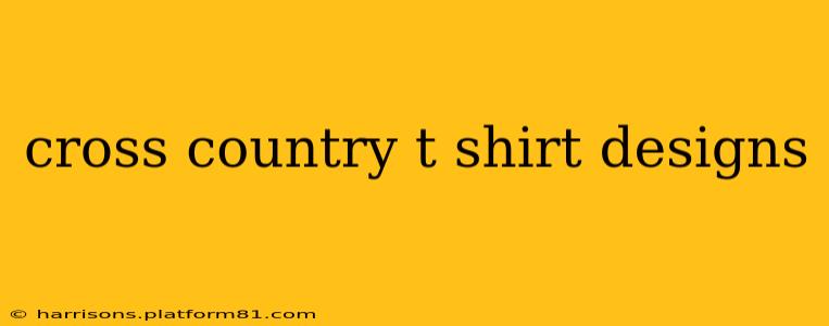 cross country t shirt designs