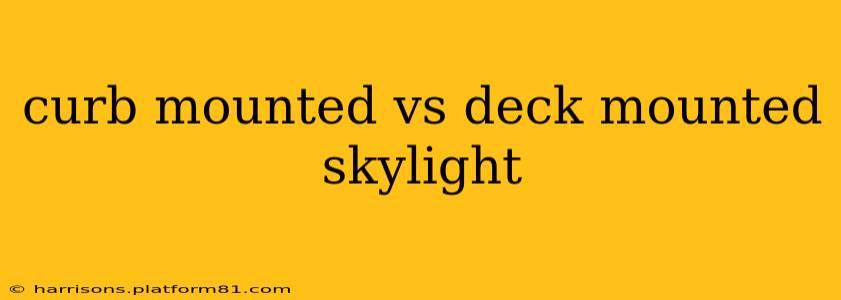 curb mounted vs deck mounted skylight