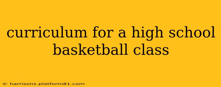curriculum for a high school basketball class