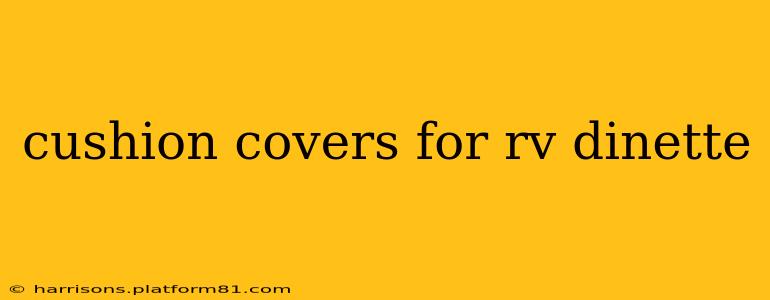 cushion covers for rv dinette