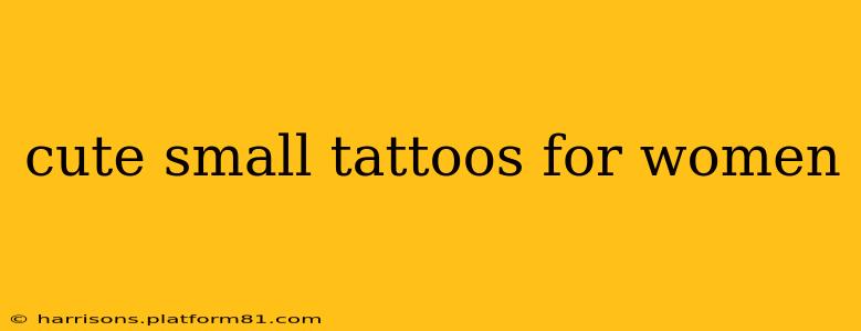 cute small tattoos for women