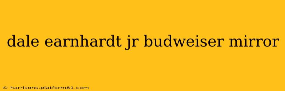 dale earnhardt jr budweiser mirror