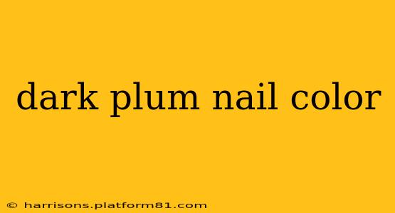 dark plum nail color