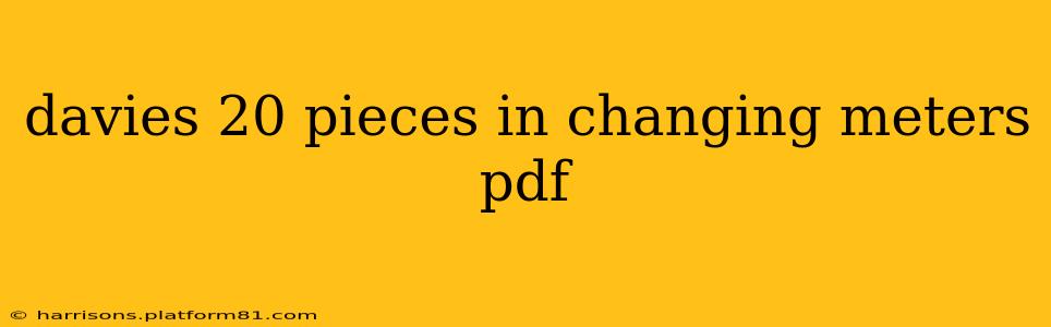 davies 20 pieces in changing meters pdf