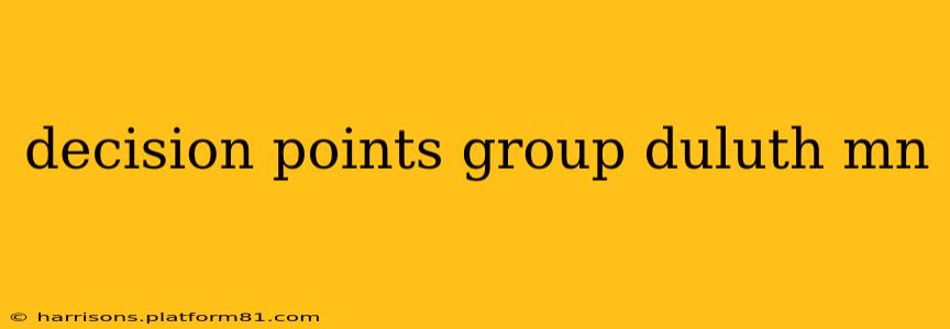 decision points group duluth mn