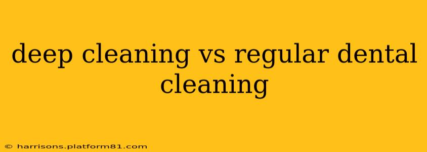 deep cleaning vs regular dental cleaning