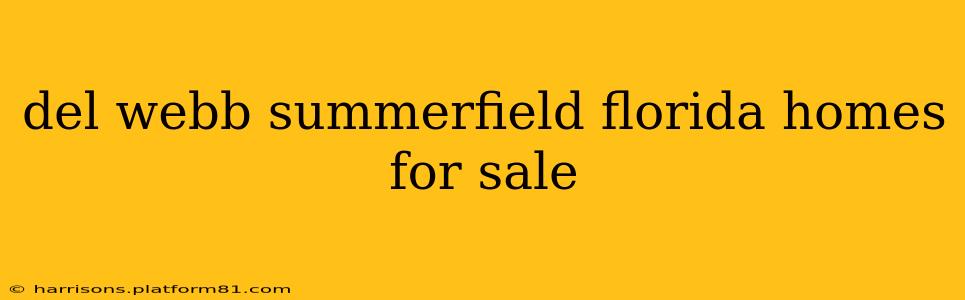 del webb summerfield florida homes for sale