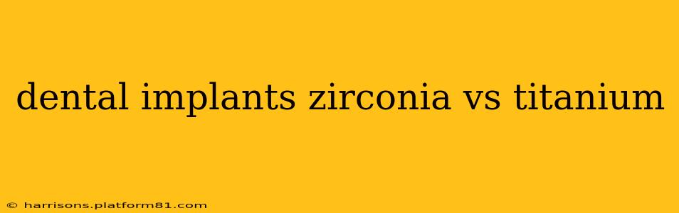 dental implants zirconia vs titanium