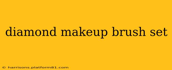 diamond makeup brush set