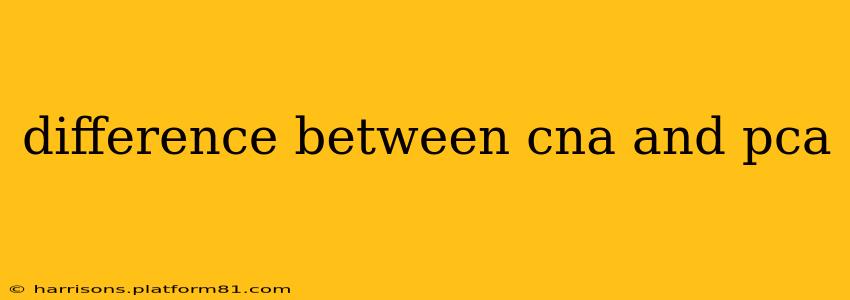 difference between cna and pca