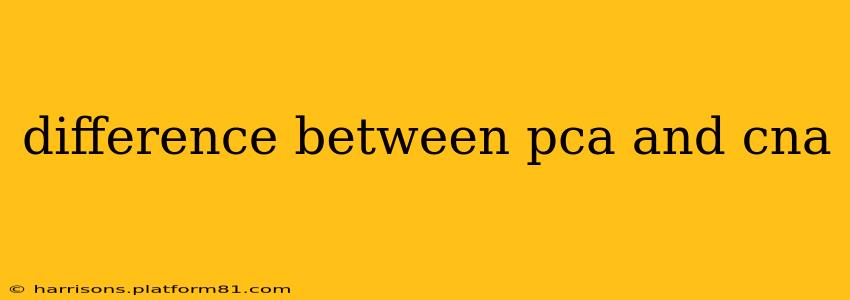 difference between pca and cna